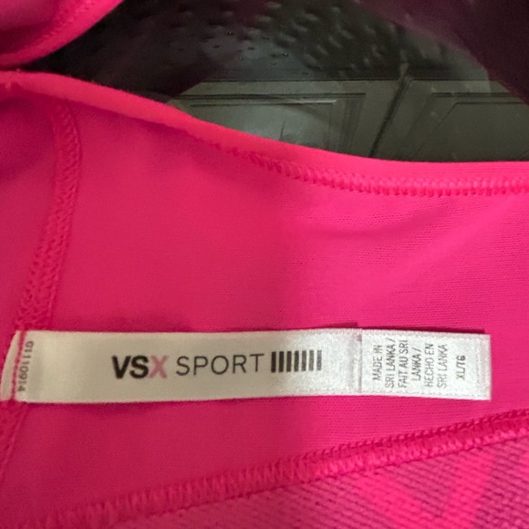 VSX Vibrant Pink and Classic Black Sports Bras - Picture 5 of 8